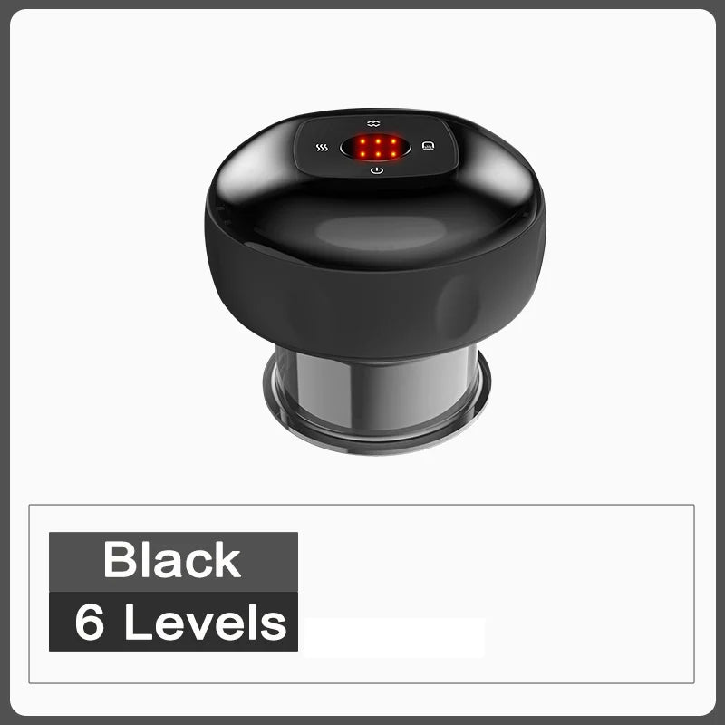 Smart Electric Vacuum Cupping Device Body Scraping Massager Heating Suction Cup Device Physical Fatigue Relief Beauty Health